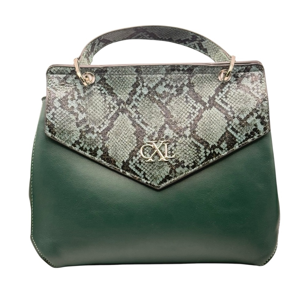 CXL by Christian Lacroix Sable Prism Python Satchel Purse - Picture 1 of 11